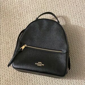 SOLD‼️ Coach Black Leather Backpack